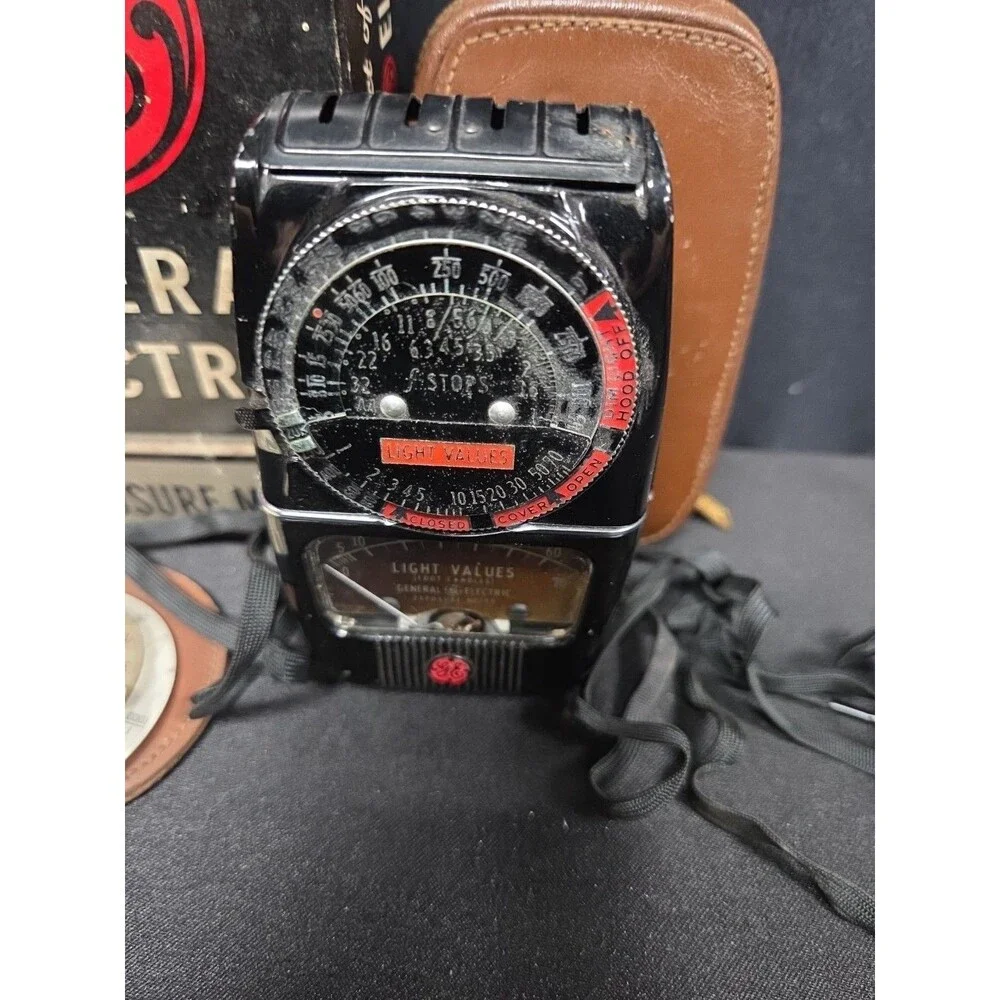 General Electric Exposure Meter Type DW 48 Box, Papers & Meter Circa 1940's